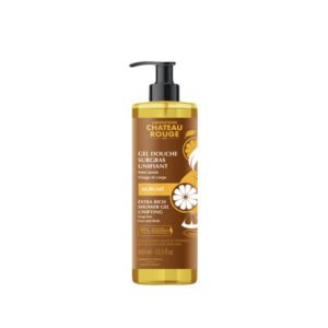 chat rouge gel douche unifiant agrume