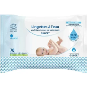 gilbert lingettes eau paq 70