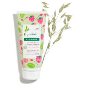 klorane capillaire junior gel douche framboise