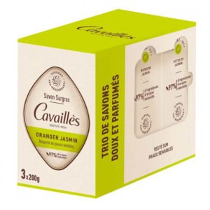 roge cavailles savon jasmin oranger lot 3 200g
