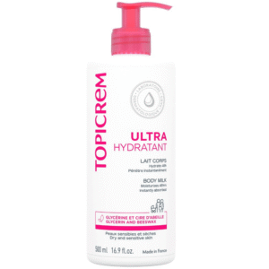 topicrem lait corps 500ml huile douceur 500ml
