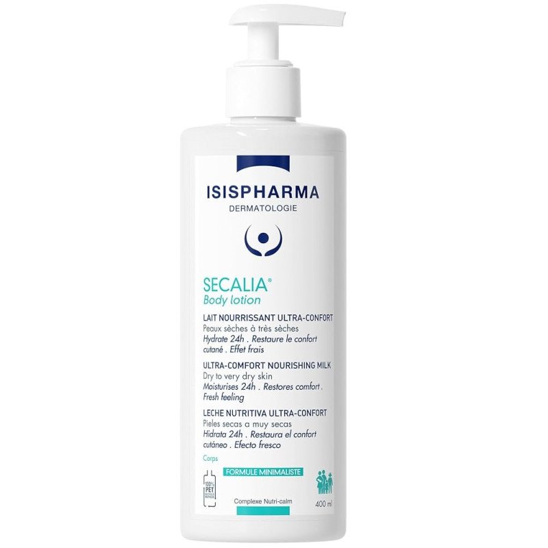 isispharma secalia body lotion lait nourrissant ultra confort 400ml isispharma secalia body lotion lait nourrissant ultra confort 400ml